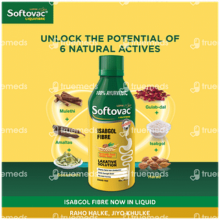 Softovac Liquifibre Mango Flavour  Sugar Free Solution 225ml