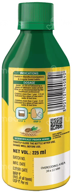 Softovac Liquifibre Mango Flavour Sugar Free Solution 225Ml