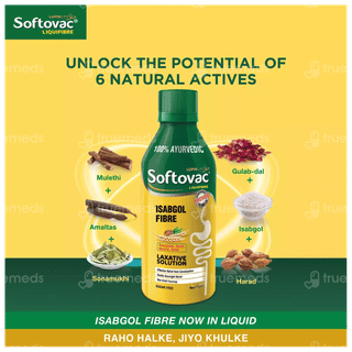 Softovac Liquifibre Mango Flavour Sugar Free Solution 225Ml