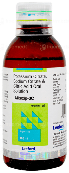 Alkazip 3c Sugar Free Solution 100ml