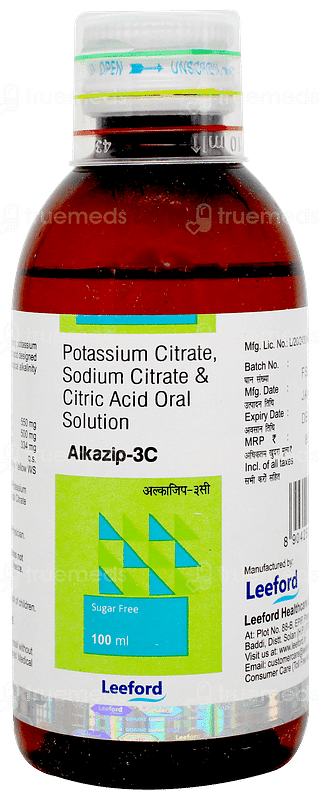 Alkazip 3c Sugar Free Solution 100ml
