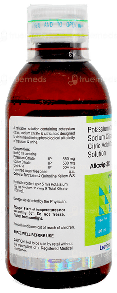 Alkazip 3c Sugar Free Solution 100ml