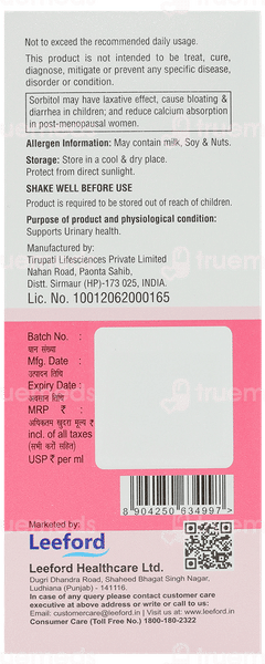 Velnocran Strawberry Flavour Solution 100Ml