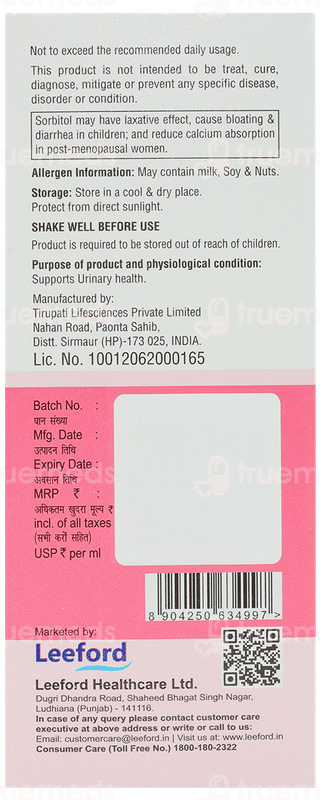 Velnocran Strawberry Flavour Solution 100Ml