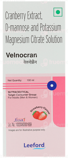 Velnocran Strawberry Flavour Solution 100Ml