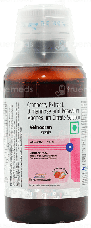 Velnocran Strawberry Flavour Solution 100Ml