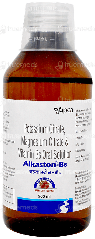 Alkaston B6 Raspberry Flavour Sugar Free Solution 200ml