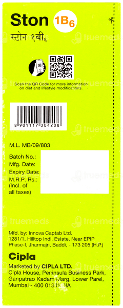 Ston 1b6 Pineapple Flavour Sugar Free Solution 500ml Ston 1b6 Pineapple Flavour Sugar Free Solution 500ml