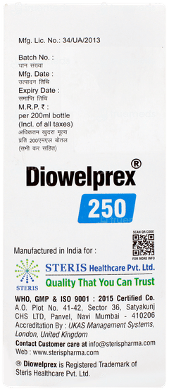 Diowelprex 250 Solution 200ml