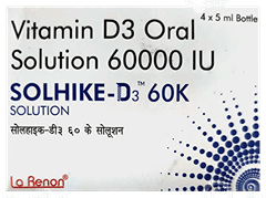 Solhike D3 60K 5Ml Pack Of 4 Solution