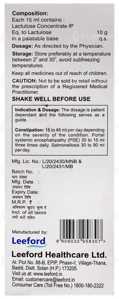 Freelac Lemon Flavour Solution 100ml