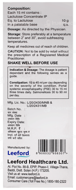Freelac Lemon Flavour Solution 100ml