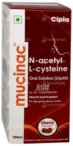 Mucinac Cherry Flavour Solution 100ml