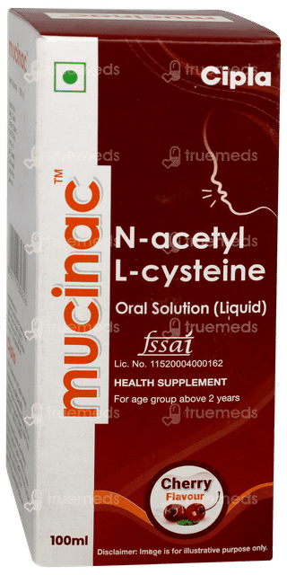 Mucinac Cherry Flavour Solution 100ml