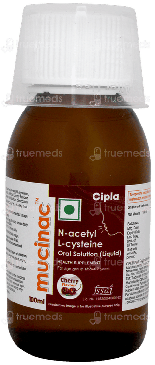 Mucinac Cherry Flavour Solution 100ml