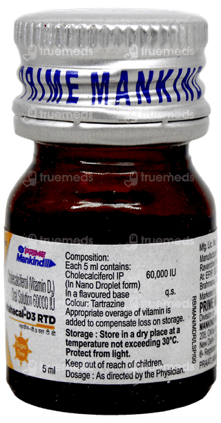 Mahacal D3 Rtd Sugar Free Solution 5Ml