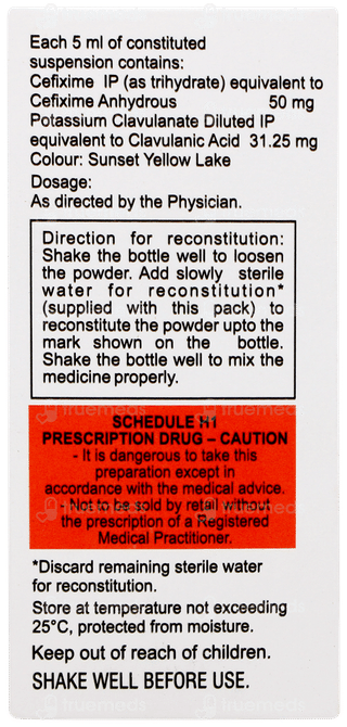 Cefolac Cv 50 Suspension 30ml
