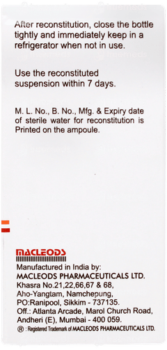 Cefolac Cv 50 Suspension 30ml Cefolac Cv 50 Suspension 30ml