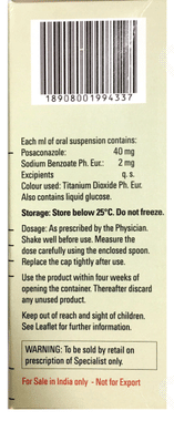 Noxafil 40 MG Oral Suspension 105 ML
