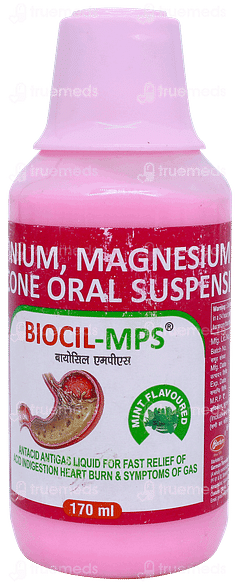 Biocil Mps Mint Flavour Suspension 170ml Biocil Mps Mint Flavour Suspension 170ml