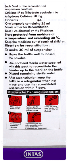 Ceftas 50 Pineapple Flavour Dry Syrup 30ml