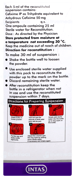 Ceftas 50 Pineapple Flavour Dry Syrup 30ml