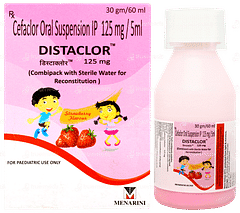 Distaclor 125mg Strawberry Flavour Suspension 60ml