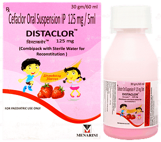 Distaclor 125mg Strawberry Flavour Suspension 60ml