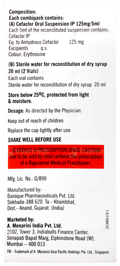 Distaclor 125mg Strawberry Flavour Suspension 60ml Distaclor 125mg Strawberry Flavour Suspension 60ml