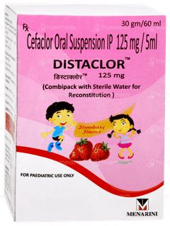 Distaclor 125mg Strawberry Flavour Suspension 60ml Distaclor 125mg Strawberry Flavour Suspension 60ml
