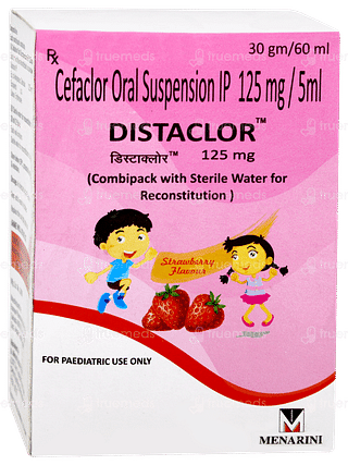 Distaclor 125mg Strawberry Flavour Suspension 60ml