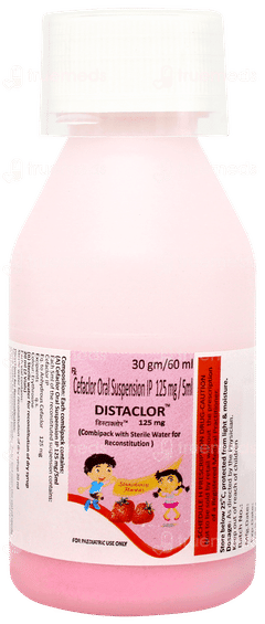 Distaclor 125mg Strawberry Flavour Suspension 60ml Distaclor 125mg Strawberry Flavour Suspension 60ml