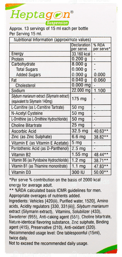 Heptagon Sugar Free Suspension 200ml