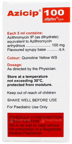 Azicip 100 Peppermint & Orange Flavour Suspension 15ml Azicip 100 Peppermint & Orange Flavour Suspension 15ml