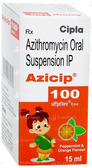 Azicip 100 Peppermint And Orange Flavour Suspension 15ml