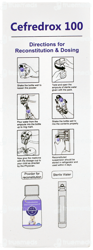 Cefredrox 100 Mango & Peppermint Flavour Suspension 30ml