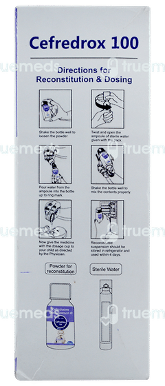 Cefredrox 100 Mango & Peppermint Flavour Suspension 30ml Cefredrox 100 Mango & Peppermint Flavour Suspension 30ml