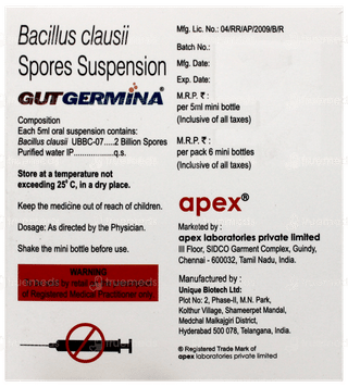Gutgermina Suspension 5Ml