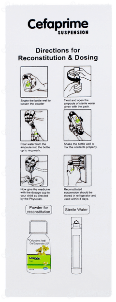 Cefaprime Orange & Peppermint Flavour Suspension 30ml