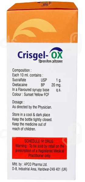 Crisgel Ox 1000/20 MG Oral Suspension 200 ML