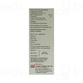 Cefuzen O 50 MG Oral Suspension 30 ML