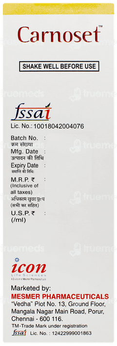 Carnoset Mango Flavour Sugar Free Suspension 200ml