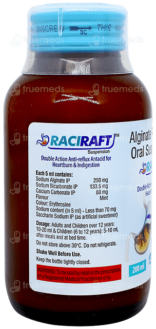 Raciraft Mint Flavour Sugar Free Suspension 200ml