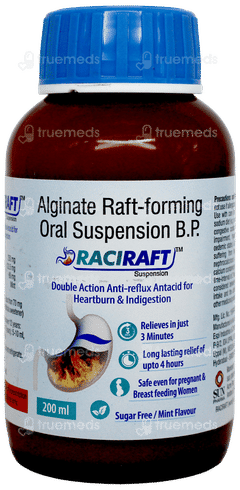 Raciraft Mint Flavour Sugar Free Suspension 200Ml Raciraft Mint Flavour Sugar Free Suspension 200Ml
