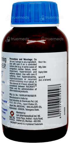Raciraft Mint Flavour Sugar Free Suspension 200Ml Raciraft Mint Flavour Sugar Free Suspension 200Ml