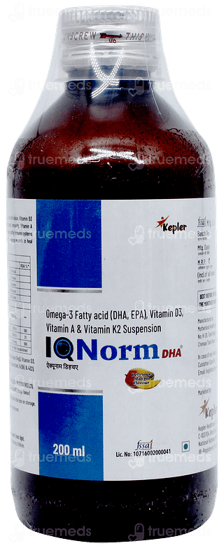 Iq Norm Dha Mango Flavour Suspension 200ml