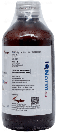Iq Norm Dha Mango Flavour Suspension 200ml