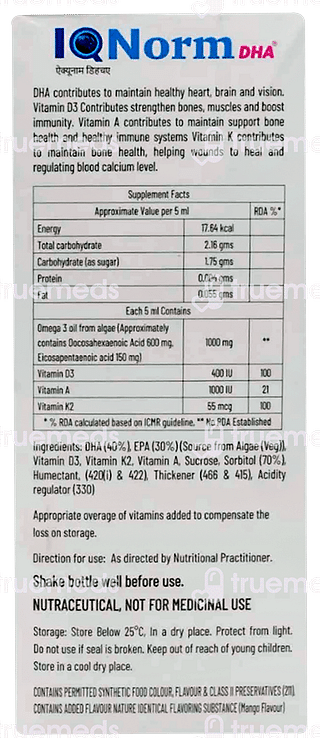 Iq Norm Dha Suspension 200 ML