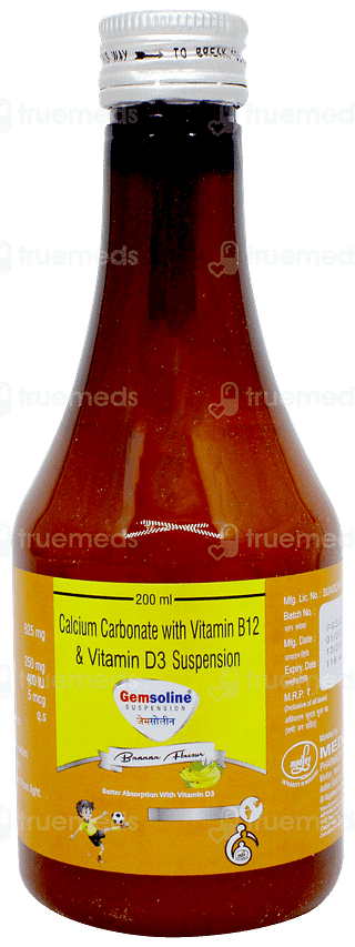 Gemsoline Banana Flavour Suspension 200ml