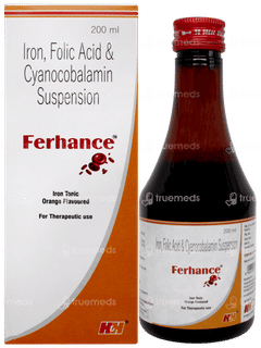 Ferhance Orange Flavoured Suspension 200ml Ferhance Orange Flavoured Suspension 200ml